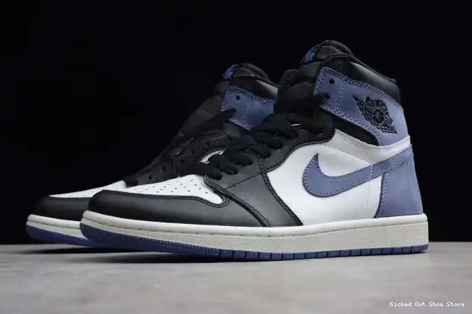Kicked Out Shoe Store 1 Air Jordan High Blue 555088-115 Moon Retro OG 0510